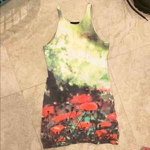 Artistic Floral Tank Dress motel rocks
